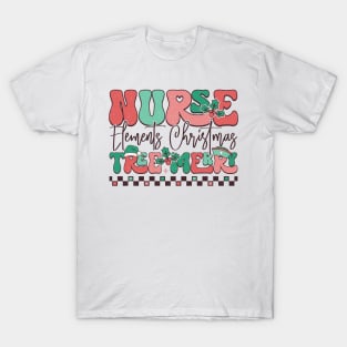 Nurse elements christmas tree merry T-Shirt